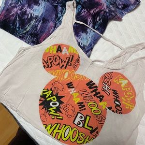 Tie dye crop and Disney tank with cute back